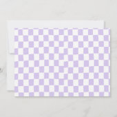 Gingham Spooky One Halloween Verjaardagsfeest Foto Kaart (Achterkant)