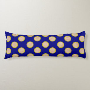 Gingham Stippen, Blue Body Pillow Lichaamskussen