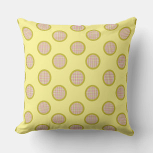 Gingham Stippen, Gele buitenzang Buitenkussen