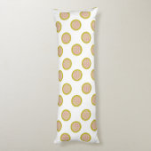 Gingham Stippen, Witte Lichaamskussen (Achterkant (Verticaal))