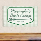 Gingham Summer Bach Camp Green Bachelorette Spandoek