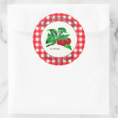 Gingham Sweet Cherry Handmade Soap Label (Tas)