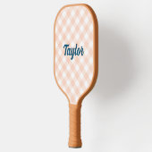 Gingham Tan Pickleball Paddle (Links)