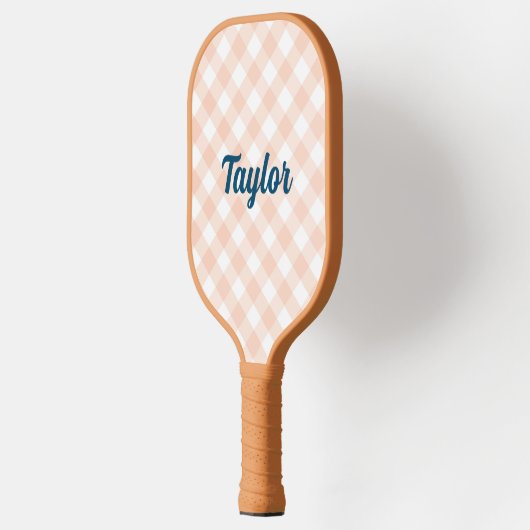 Gingham Tan Pickleball Paddle (Links)
