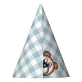Gingham Teddy Bear Picnic Party pet Feesthoedjes (Achterkant)