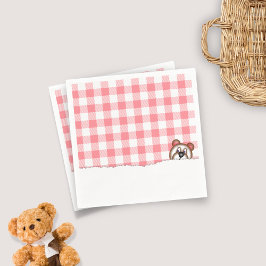 Gingham Teddybeer Picknick Servet