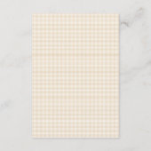 Gingham Teddybeer We Can Bearly Wait Kaart (Achterkant)