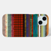 Gingham trend Grungy gestreepte kunst Case-Mate iPhone Case (Achterkant (horizontaal))