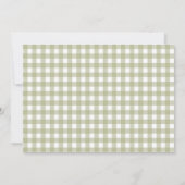 Gingham Twee Domme Gans 2e Verjaardagsfoto Kaart (Achterkant)