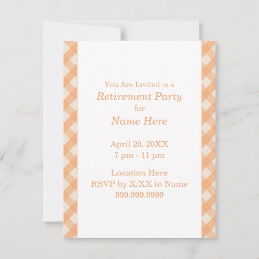 Gingham uitnodiging (Achterkant)