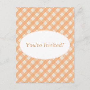 Gingham uitnodiging