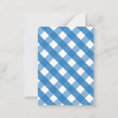 Gingham Vergroting van de klaslokaalkaarten van de Notitiekaartje (Achterkant)