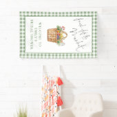 Gingham Vers rechtstreeks van de Markt Welkom Brui Spandoek (Insitu)