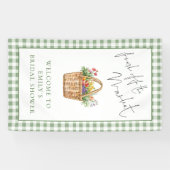 Gingham Vers rechtstreeks van de Markt Welkom Brui Spandoek (Horizontaal)