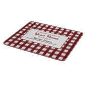 Gingham-voedseletiket Snijplank (Hoek)
