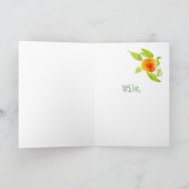 Gingham voor marigolds en Check: 55th Birthday Kaa Kaart (Binnen)