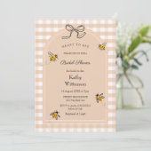 Gingham was bedoeld als uitnodiging voor een bruid (Staand voorkant)