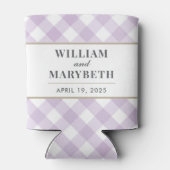 Gingham Wedding Blikjeskoeler (Achterkant)