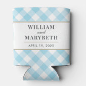 Gingham Wedding Blikjeskoeler (Achterkant)