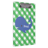 Gingham Whale - Aangepast klembord (Rechts)