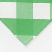 Gingham Whale Personalized Fleece Blanket (Hoek)