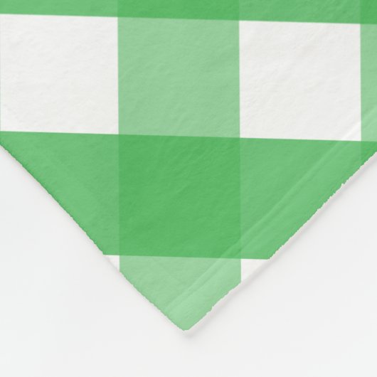 Gingham Whale Personalized Fleece Blanket Deken (Hoek)