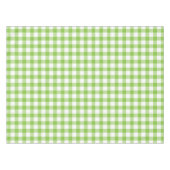 Gingham, wit en groen, controlecalculade tafelkleed (Voorkant (Horizontaal))