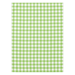 Gingham, wit en groen, controlecalculade tafelkleed