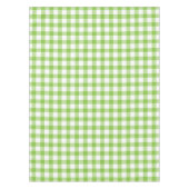 Gingham witte en groene geruite tafelkleed (Voorkant)