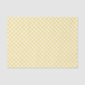 Gingham Yellow Diagonal Pattern Tissuepapier (Voorkant)