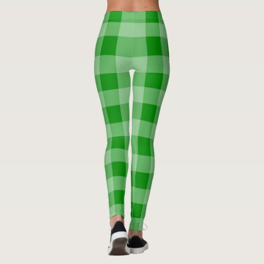 Gingham-| Zazzle_Growshop. Leggings (Achterkant)