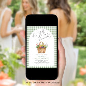 Gingham Ze is van de Market Vrijgezellenfeest Arch Kaart