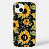 Gingham zonnebloemen patroon Case-Mate iPhone case (Achterkant)