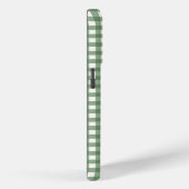 Ginghampatroon in groen met naam Case-Mate iPhone case (Achterkant / Rechts)