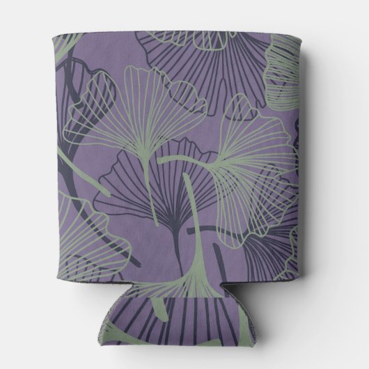 Gingko biloba: abstract  patroon. blikjeskoeler (Achterkant)