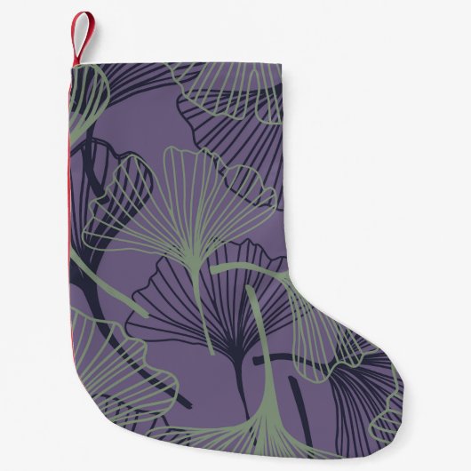 Gingko biloba: abstract  patroon. kleine kerstsok (Voorkant)