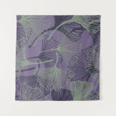 Gingko biloba: abstract  patroon. wandkleed (Voorkant (horizontaal))