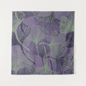 Gingko biloba: abstract  patroon. wandkleed (Voorkant)