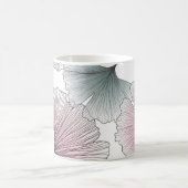 Gingko biloba met de hand getekend. koffiemok (Center)