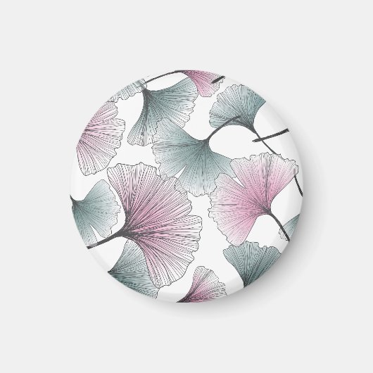Gingko biloba met de hand getekend. magneet (Voorkant)