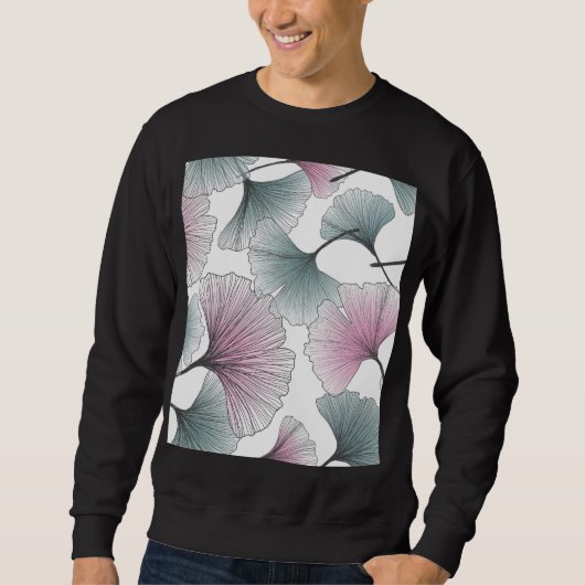 Gingko biloba met de hand getekend. trui (Voorkant)