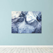 Gingko bladeren en regendruppels canvas afdruk (Insitu (Houten vloer))