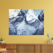 Gingko bladeren en regendruppels canvas afdruk (Insitu (Woonkamer))