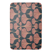  Gingko Blauwe Bloem Badmat (Voorkant Verticaal)