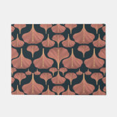  Gingko Blue Floral Pattern Deurmat (Voorkant)