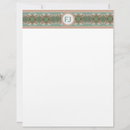 Gingko Border Letterhead Briefhoofd
