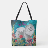 GINGKO DE BLAUWE CHOW TAS of CROSSBODY (Achterkant)