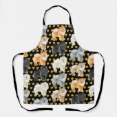 GINGKO DE KEUZE (hart) All-Over Print Apron Schort (Voorkant)