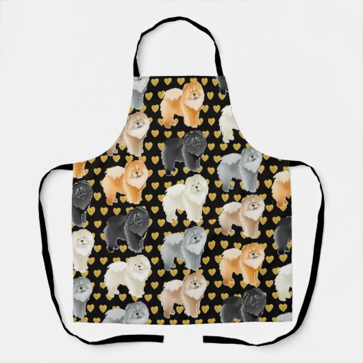 GINGKO DE KEUZE (hart) All-Over Print Apron Schort (Voorkant)