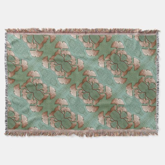 Gingko Gooi deken met Fringe (Voorkant)